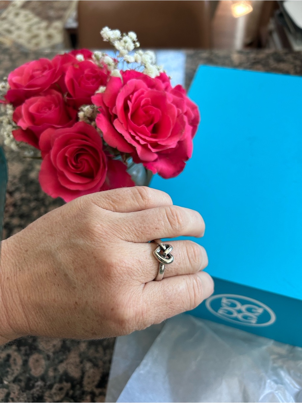 James Avery Silver Knot Heart Ring - Picture 7 of 7